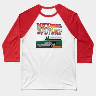 Einstein Zooms past the Twin Pines Mall in Doc Brown's Delorean Baseball T-Shirt